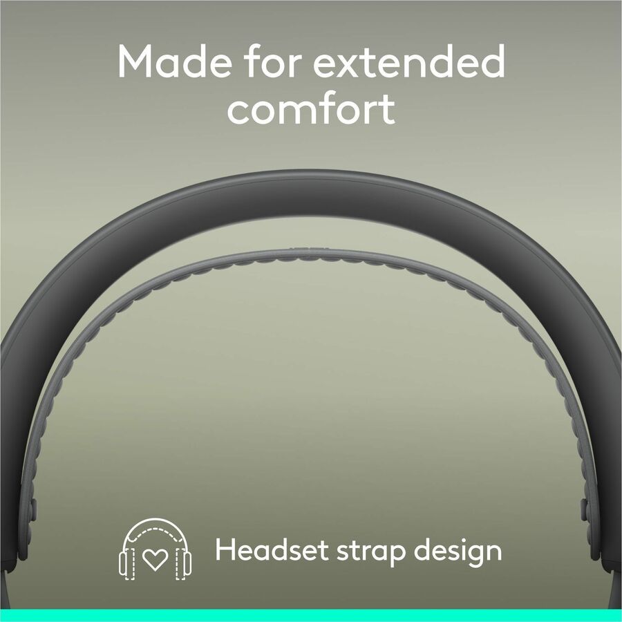 Logitech Zone Wireless 2 ES for Business - Noise-Canceling Wireless Headset with Adaptive Hybrid ANC, Zoom & Google Certified, USB-C & USB-A,Graphite