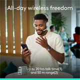 Logitech Zone Wireless 2 ES for Business - Noise-Canceling Wireless Headset with Adaptive Hybrid ANC, Microsoft Teams Certified, USB-C & USB-A, Off-white