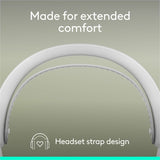 Logitech Zone Wireless 2 ES for Business - Noise-Canceling Wireless Headset with Adaptive Hybrid ANC, Microsoft Teams Certified, USB-C & USB-A, Off-white