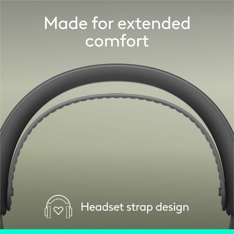 Logitech Zone Wireless 2 ES for Business - Noise-Canceling Wireless Headset with Adaptive Hybrid ANC, Native Bluetooth, Microsoft Teams Certified - Graphite
