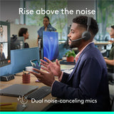 Logitech Zone Wireless 2 ES for Business - Noise-Canceling Wireless Headset with Adaptive Hybrid ANC, Native Bluetooth, Microsoft Teams Certified - Graphite