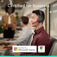 Logitech Zone Wired 2 for Business - Noise-Canceling Headset with Adaptive Hybrid ANC, Microsoft Teams Certified, USB-C with USB-A adapter, Graphite
