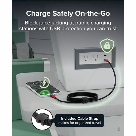 Plugable USB C to USB C Cable, Data Blocker Charge Only Cable (2m/6.6ft): 240W Safe Fast Charging