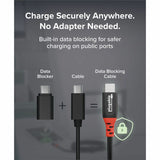 Plugable USB C to USB C Cable, Data Blocker Charge Only Cable (2m/6.6ft): 240W Safe Fast Charging