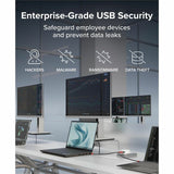 Plugable USB C to USB C Cable, Data Blocker Charge Only Cable 6in (Pack of 5): 240W Safe Charging