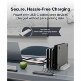 Plugable USB C to USB C Cable, Data Blocker Charge Only Cable 6in (Pack of 5): 240W Safe Charging