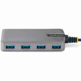StarTech.com 4-Port USB-A Hub, 5Gbps, Bus Powered, USB-A to 4x USB-A Hub with USB-C Auxiliary Power Input, Portable USB Hub