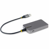 StarTech.com 4-Port USB-A Hub, 5Gbps, Bus Powered, USB-A to 4x USB-A Hub with USB-C Auxiliary Power Input, Portable USB Hub