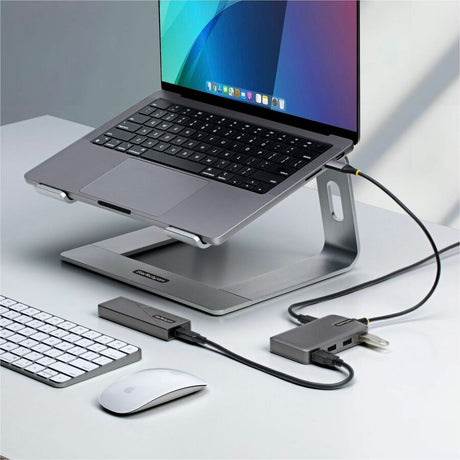StarTech.com 4-Port USB-C Hub, 5Gbps, Bus Powered, 4x USB-A Ports, USB-C Auxiliary Power Input, Portable USB Type-C Hub