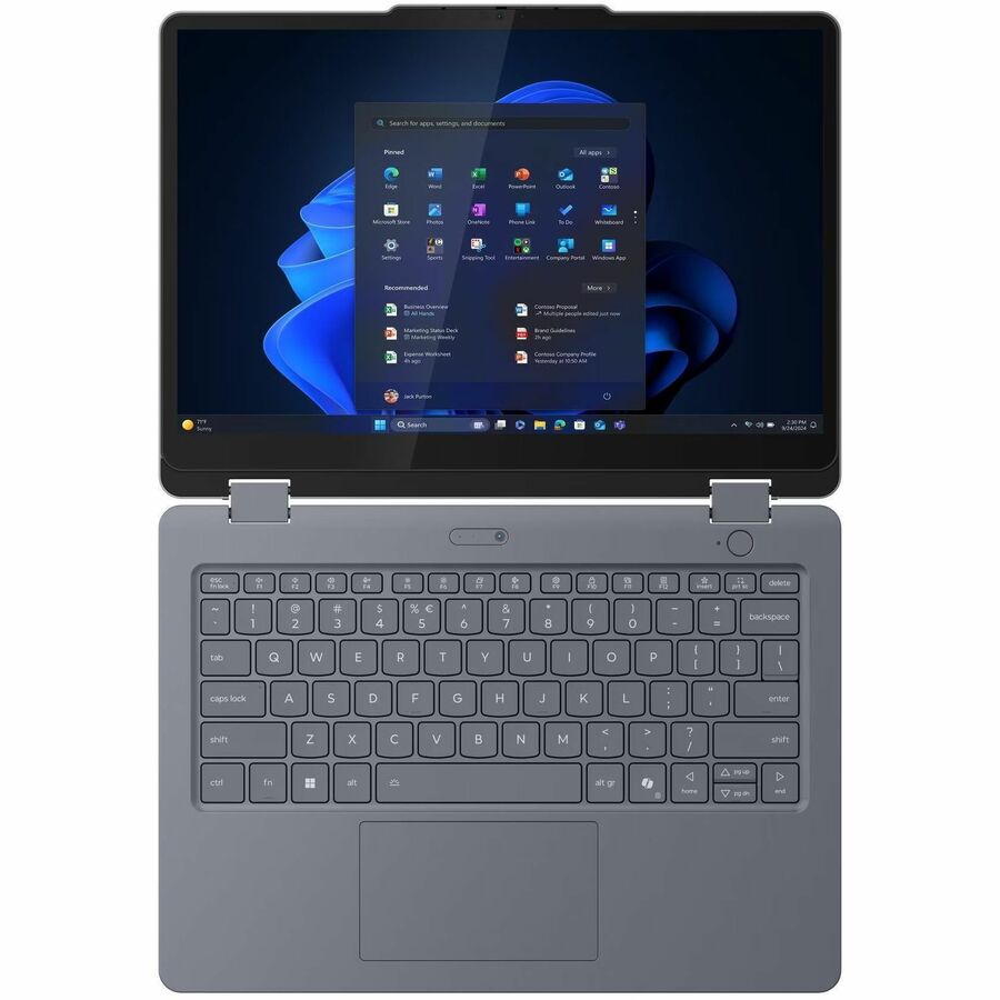 Lenovo 13w Gen 3 83M9000DUS 13.3" Touchscreen Convertible 2 in 1 Notebook - WUXGA - 60 Hz - Intel Core 3 1st Gen 100U - 8 GB - 256 GB SSD - English Keyboard - Luna Gray