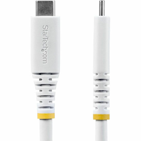 StarTech.com 2m (6.6ft) USB4 Cable, 20Gbps, USB-IF Certified USB-C Cable, 240W PD EPR, 4K 120Hz DP 1.4, TPE Jacket, White USB-C Cord
