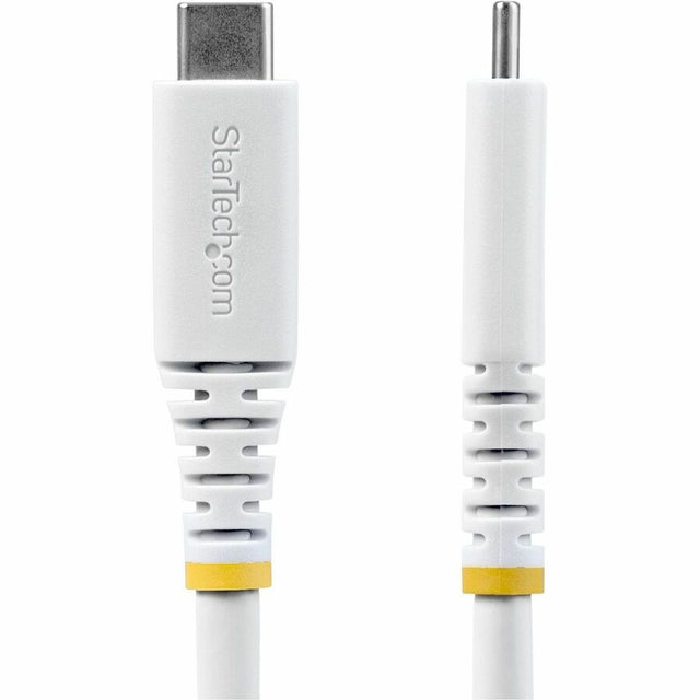 StarTech.com 2m (6.6ft) USB4 Cable, 20Gbps, USB-IF Certified USB-C Cable, 240W PD EPR, 4K 120Hz DP 1.4, TPE Jacket, White USB-C Cord