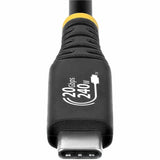 StarTech.com 2m (6.6ft) USB4 Cable, 20Gbps, USB-IF Certified USB-C Cable, 240W PD EPR, 4K 120Hz DP 1.4, TPE Jacket, Black USB-C Cord