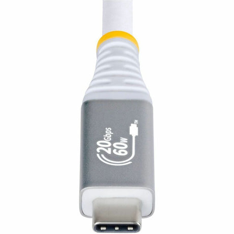 StarTech.com 3m (10ft) USB4 Cable, 20Gbps, USB-IF Certified USB-C Cable, 60W, 4K120Hz DP 1.4, TPE Jacket, White USB-C Cord
