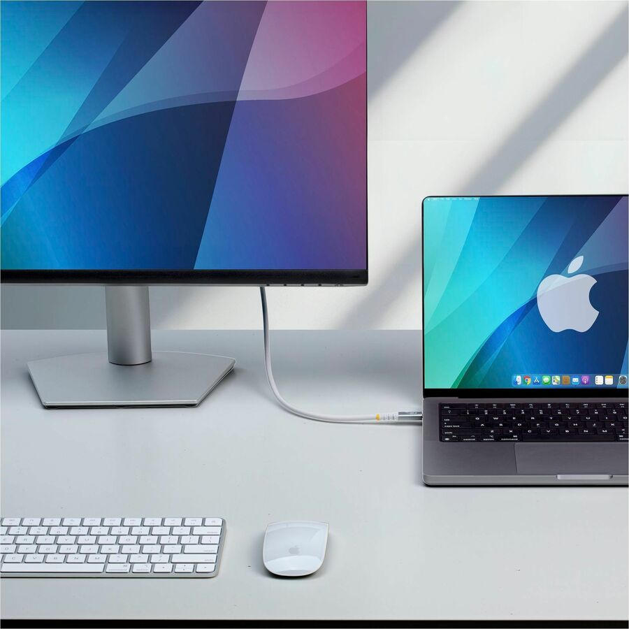 StarTech.com 3m (10ft) USB4 Cable, 20Gbps, USB-IF Certified USB-C Cable, 60W, 4K120Hz DP 1.4, TPE Jacket, White USB-C Cord