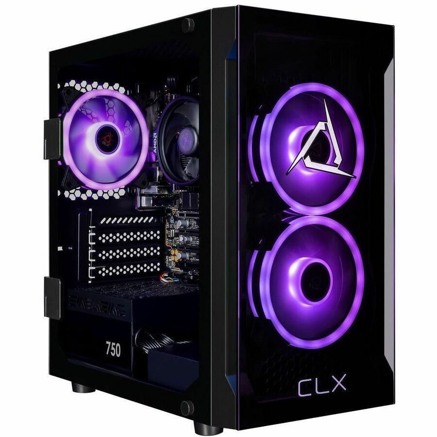 CLX SET TGMSETIGE4900BM Gaming Desktop Computer - AMD Ryzen 7 8700G - 16 GB - 1 TB PCI Express NVMe SSD - Mini-tower - Black