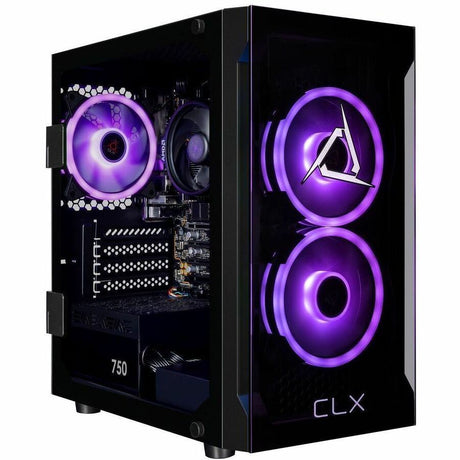 CLX SET TGMSETIGE4900BM Gaming Desktop Computer - AMD Ryzen 7 8700G - 16 GB - 1 TB PCI Express NVMe SSD - Mini-tower - Black