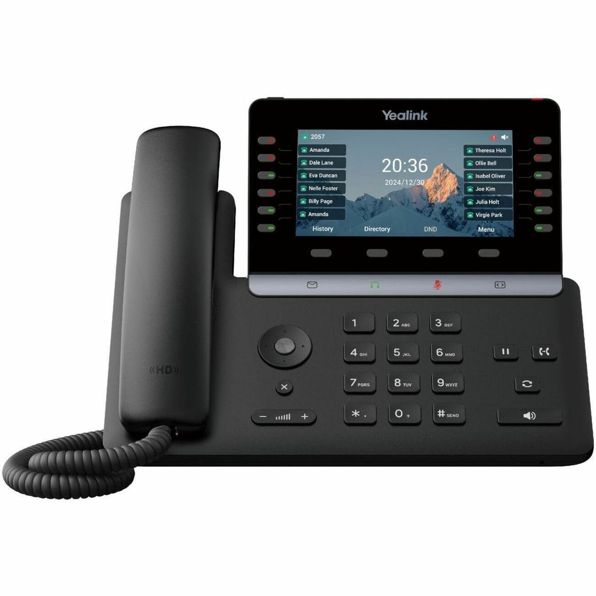 Yealink SIP-T85W IP Phone - Corded - Corded/Cordless - Wi-Fi, Bluetooth, DECT - Wall Mountable, Desktop - Classic Gray