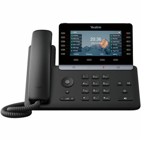 Yealink SIP-T85W IP Phone - Corded - Corded/Cordless - Wi-Fi, Bluetooth, DECT - Wall Mountable, Desktop - Classic Gray