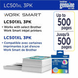 Brother Original High Yield Inkjet Ink Cartridge - Multi-pack - Cyan, Magenta, Yellow - 1 Each