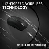 Logitech G PRO X SUPERLIGHT 2c wireless gaming mouse, 51 g pro-grade compact mouse with 5 programmable buttons, USB-C charging, 44K DPI sensor, up to 8 kHz polling for PC/Mac, Black