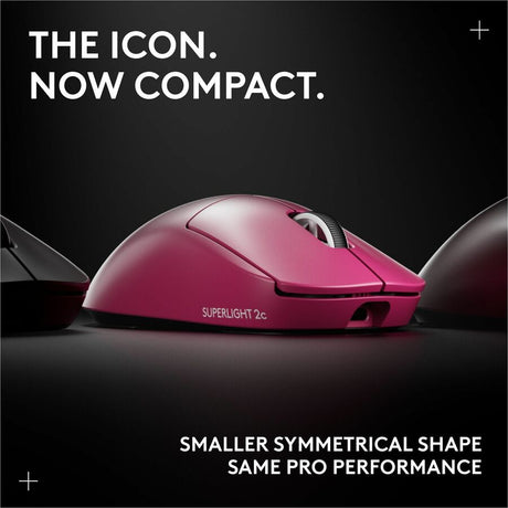 Logitech G PRO X SUPERLIGHT 2c wireless gaming mouse, 51 g pro-grade compact mouse with 5 programmable buttons, USB-C charging, 44K DPI sensor, up to 8 kHz polling for PC/Mac, Pink
