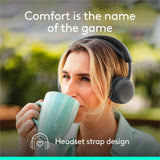 Logitech Zone Wireless 2 ES - Noise-Canceling Wireless Headset with Adaptive Hybrid ANC, Bluetooth, Graphite