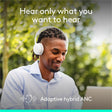Logitech Zone Wireless 2 ES - Noise-Canceling Wireless Headset with Adaptive Hybrid ANC, Bluetooth, Off-White