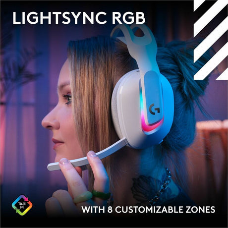 Logitech G Astro A20 X LIGHTSPEED Wireless Gaming Headset for PS5, Xbox, Switch, PC with 2-system PLAYSYNC Audio, Bluetooth, LIGHTSYNC RGB - White