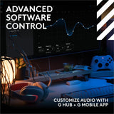 Logitech G Astro A20 X LIGHTSPEED Wireless Gaming Headset for PS5, Xbox, Switch, PC with 2-system PLAYSYNC Audio, Bluetooth, LIGHTSYNC RGB - White