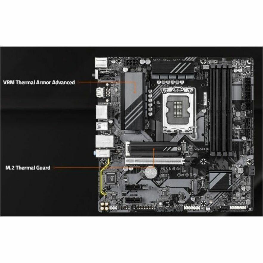 GIGABYTE Ultra Durable B760M DS3H WF6E GEN5 Gaming Desktop Motherboard - Intel B760 Chipset - Socket LGA-1700 - Micro ATX
