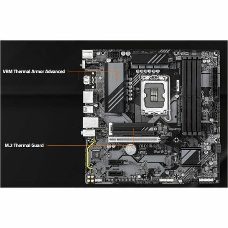 GIGABYTE Ultra Durable B760M DS3H WF6E GEN5 Gaming Desktop Motherboard - Intel B760 Chipset - Socket LGA-1700 - Micro ATX