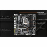 GIGABYTE Ultra Durable B760M DS3H WF6E GEN5 Gaming Desktop Motherboard - Intel B760 Chipset - Socket LGA-1700 - Micro ATX
