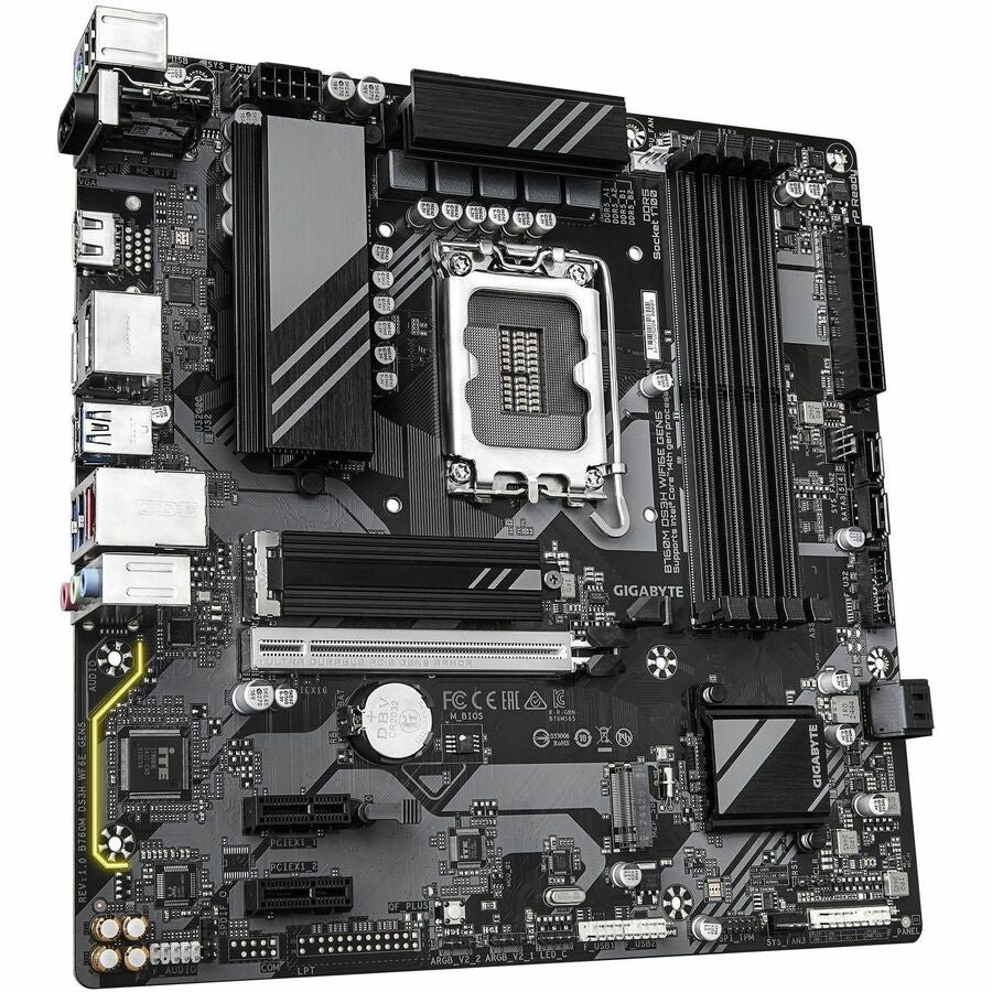 GIGABYTE Ultra Durable B760M DS3H WF6E GEN5 Gaming Desktop Motherboard - Intel B760 Chipset - Socket LGA-1700 - Micro ATX
