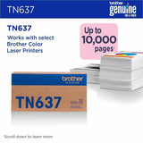 Brother TN637M Original Ultra High Yield Laser Toner Cartridge - Magenta Pack
