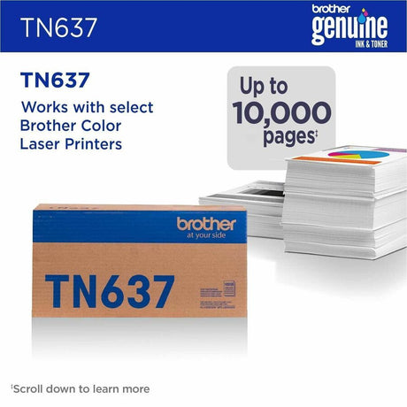 Brother TN637BK Original Ultra High Yield Laser Toner Cartridge - Black Pack