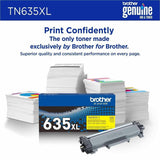 Brother TN635XLY Original High Yield Laser Toner Cartridge - Yellow Pack