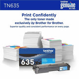 Brother TN635C Original Standard Yield Laser Toner Cartridge - Cyan - 1 Pack