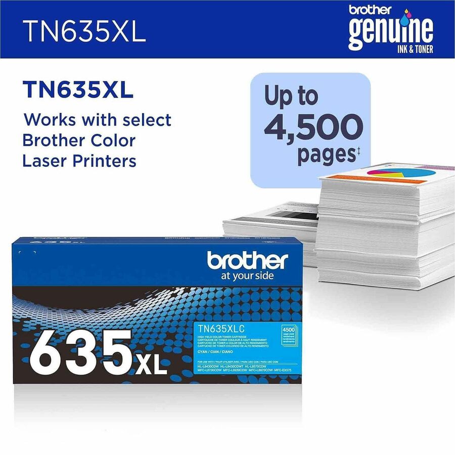 Brother Original High Yield Laser Toner Cartridge - Cyan - 1 Pack
