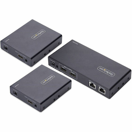 StarTech.com 2-Port HDMI Extender and Splitter Over CAT6, 4K 60Hz, Up to 230ft (70m), 1x2 HDMI over Ethernet Distribution Kit, 1 In 2 Out