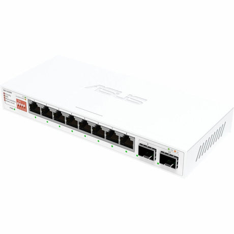 Asus QG-U1080, 8-Port 2.5G and 2-Port 10G SFP+ Unmanaged Switch, Support 4 Intelligent Modes, Home Network Hub, Office Ethernet Splitter, Plug and Play, Easy Setup, Desktop, Silent Operation