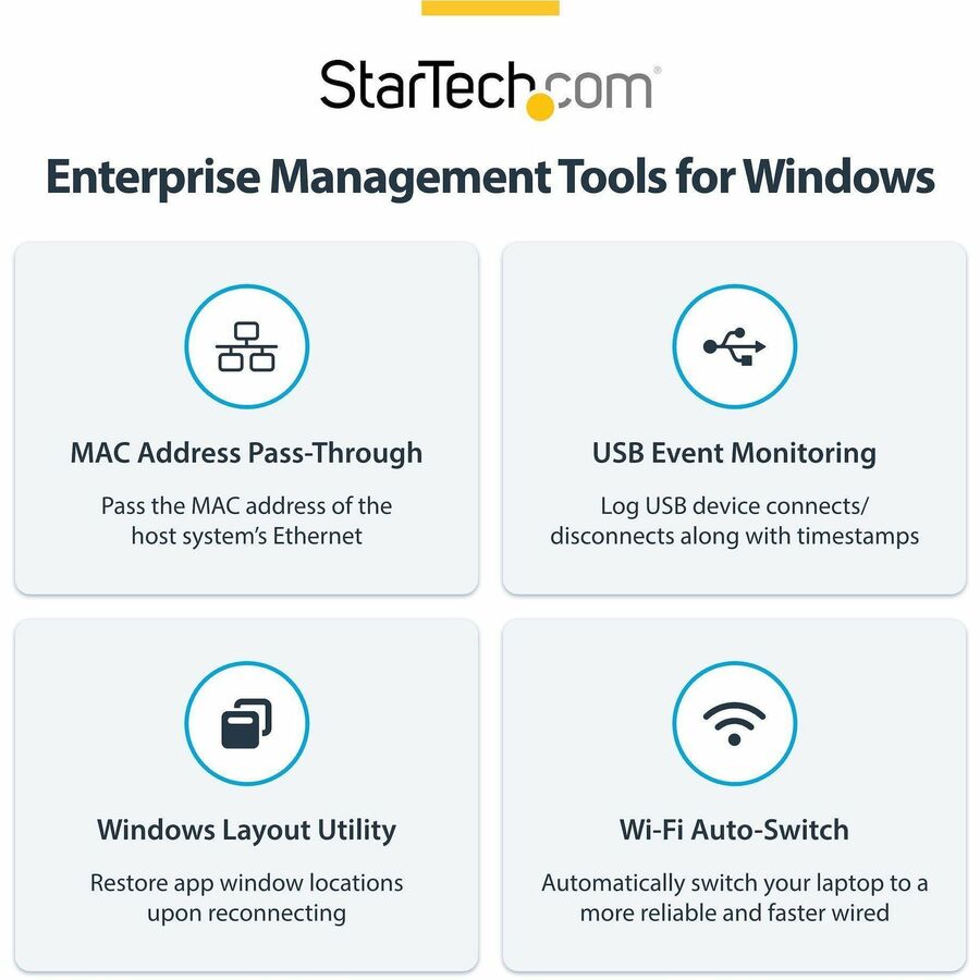 StarTech.com Triple-Monitor USB-C Docking Station, 140W Laptop Charging Dock for MacBook Pro and Windows, 4K 60Hz, TAA