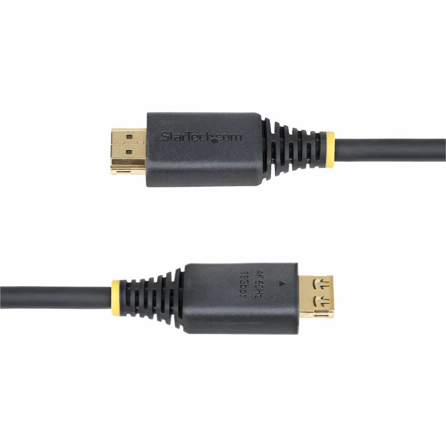 StarTech.com 8ft (2.4m) High Speed HDMI Cable with Gripping Connectors, 4K 60Hz/1440p 144Hz, 18Gbps, UHD HDMI 2.0 Cord, TPE Jacket