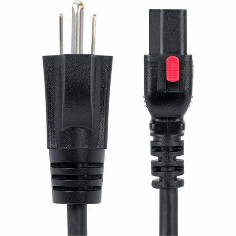 StarTech.com 6ft (1.8m) Computer Power Cord, NEMA 5-15P to Locking C13, 125V 10A, 18AWG, Replacement AC Power Cable, ETL Listed, TAA