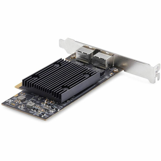 StarTech.com 2-Port PCIe 10Gb Ethernet Network Card, Dual RJ45 10GBase-T/Gigabit, Broadcom BCM57416 Chipset, NIC Card, Windows & Linux