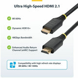 StarTech.com 2m (6.6ft) Certified Ultra High Speed HDMI Cable, 8K 60Hz/4K 120Hz, HDMI 2.1 Cable with HDR10+ / eARC, 48Gbps, 8K HDMI Cord