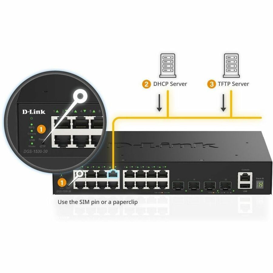 D-Link DGS-1530-20 Ethernet Switch