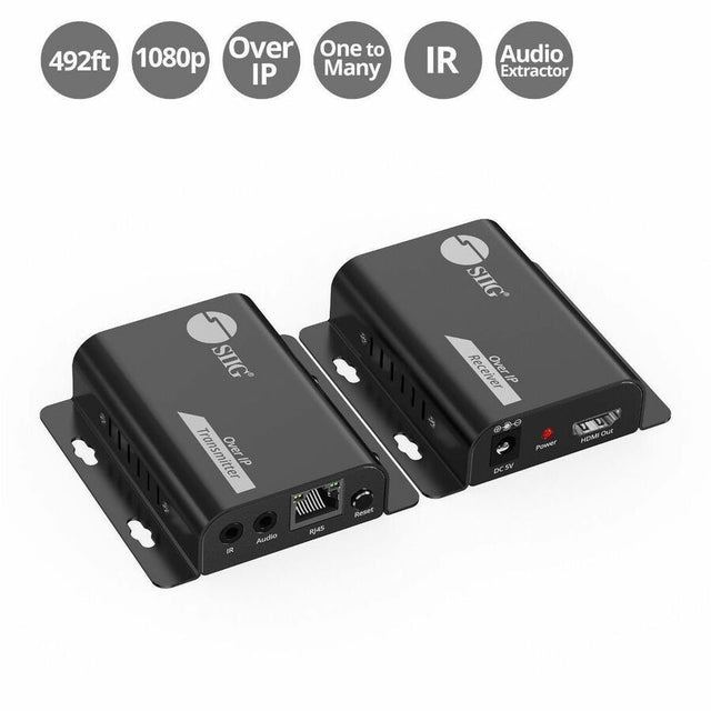 SIIG HDMI Over IP Extender with IR - 492ft (150m) - 1080p - IR- One-to-Many