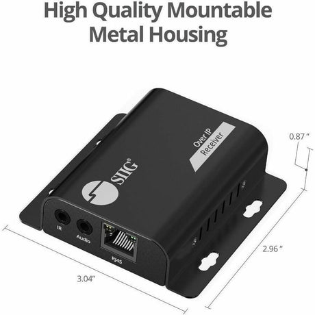 SIIG HDMI Over IP Extender with IR - 492ft (150m) - Receiver - 1080p- IR - One-to-Many