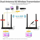 SIIG Full HD Wireless HDMI Extender with IR - Receiver - 1080p - Up to 492ft - Up to 1x4